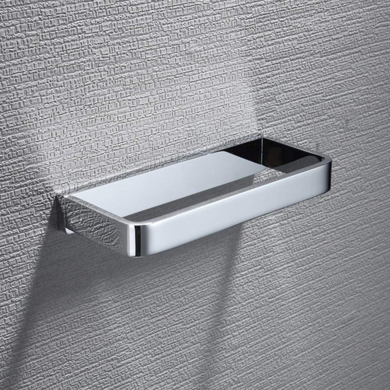 Aothpher Aothphe Bathroom Towel Ring Brass Square Hand Towel Holder Wall Mounted,Polished Chrome - Image 3